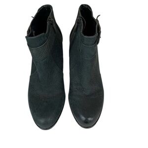 Kenneth Cole Reaction Leather Storm Wedge Ankle Boot- Sz 7